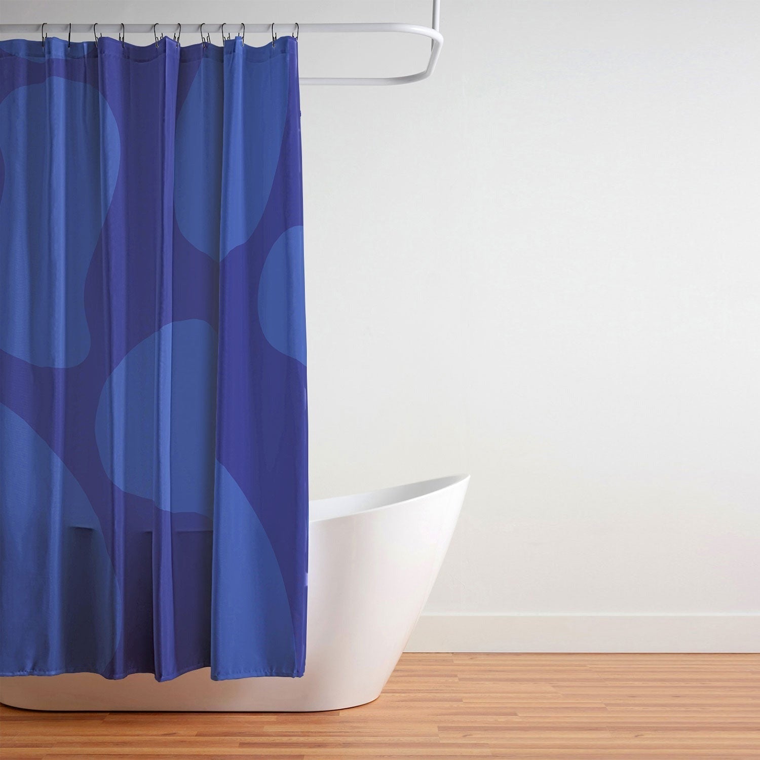 Camilla Foss Blue Pebble Shower Curtain