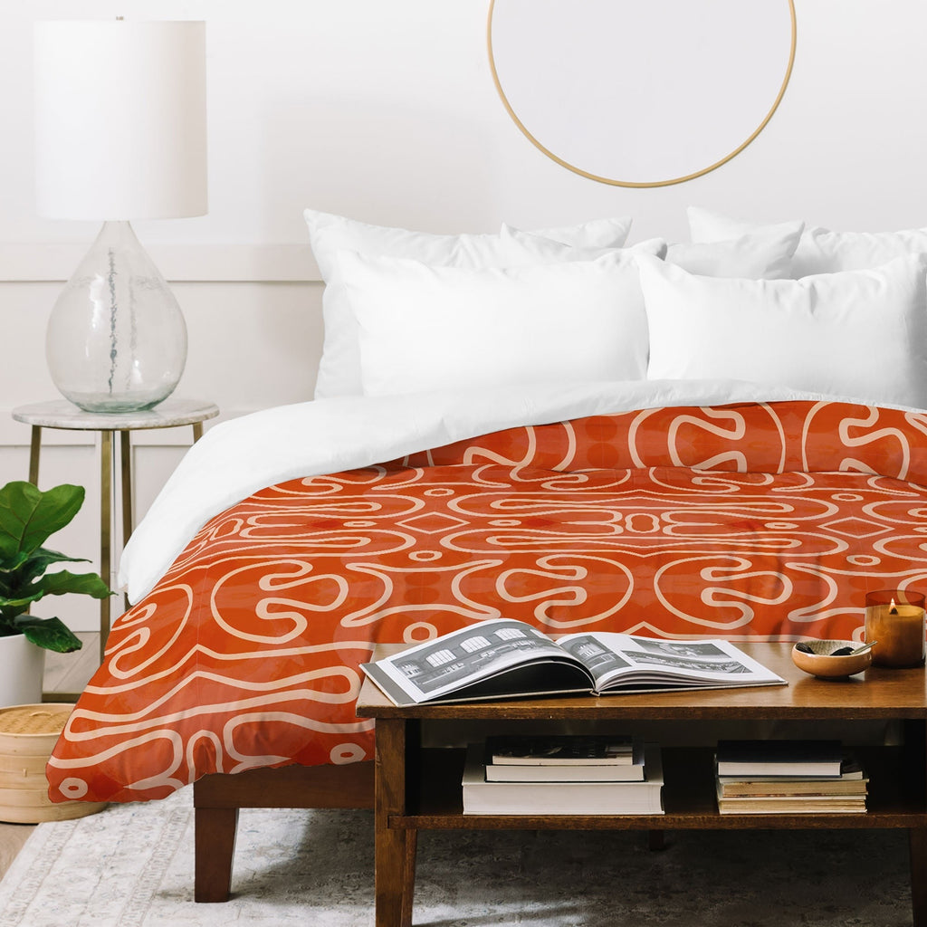 Mirimo Venexiana Burnt Orange Duvet Cover