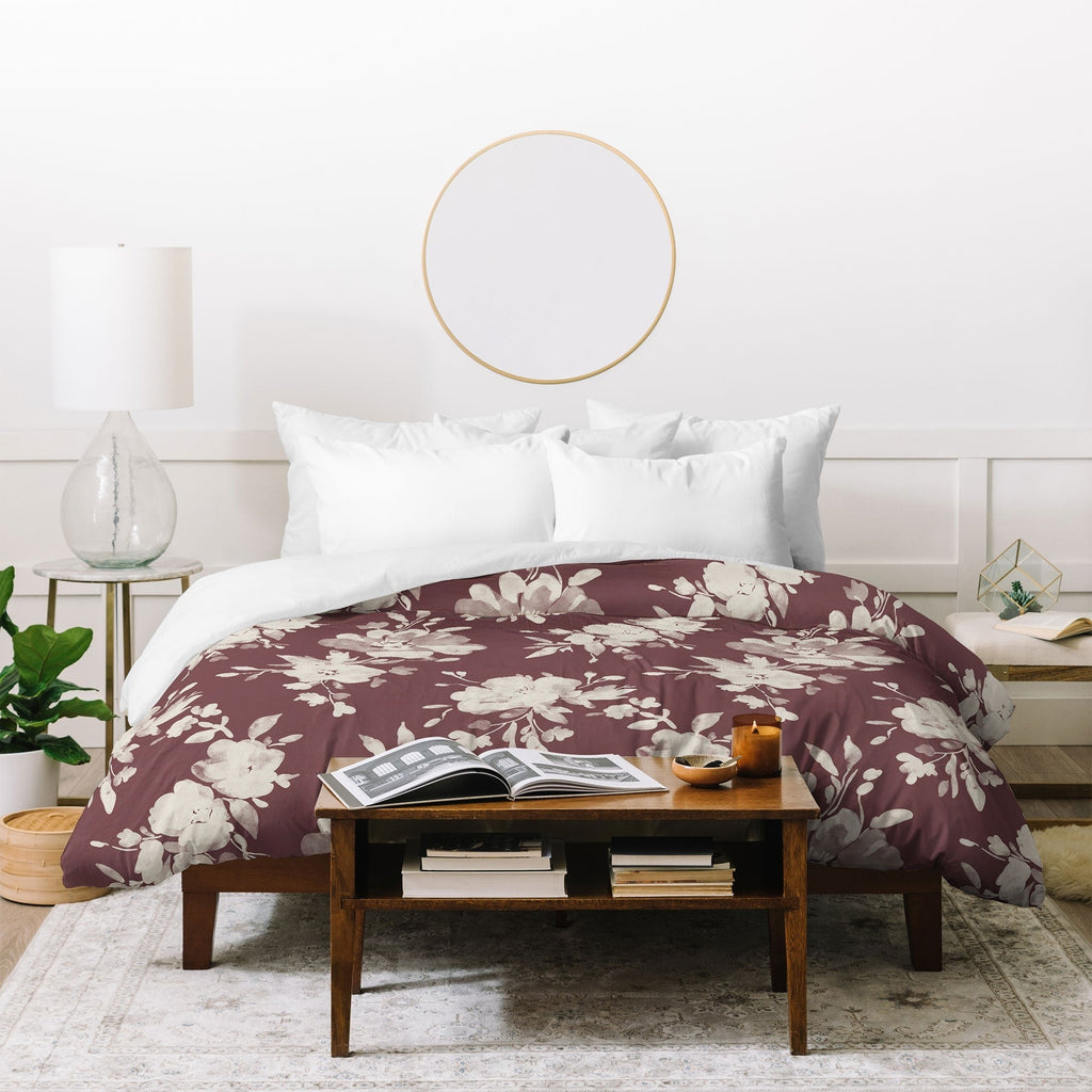 Marta Barragan Camarasa Antique Petal Romance Duvet Cover