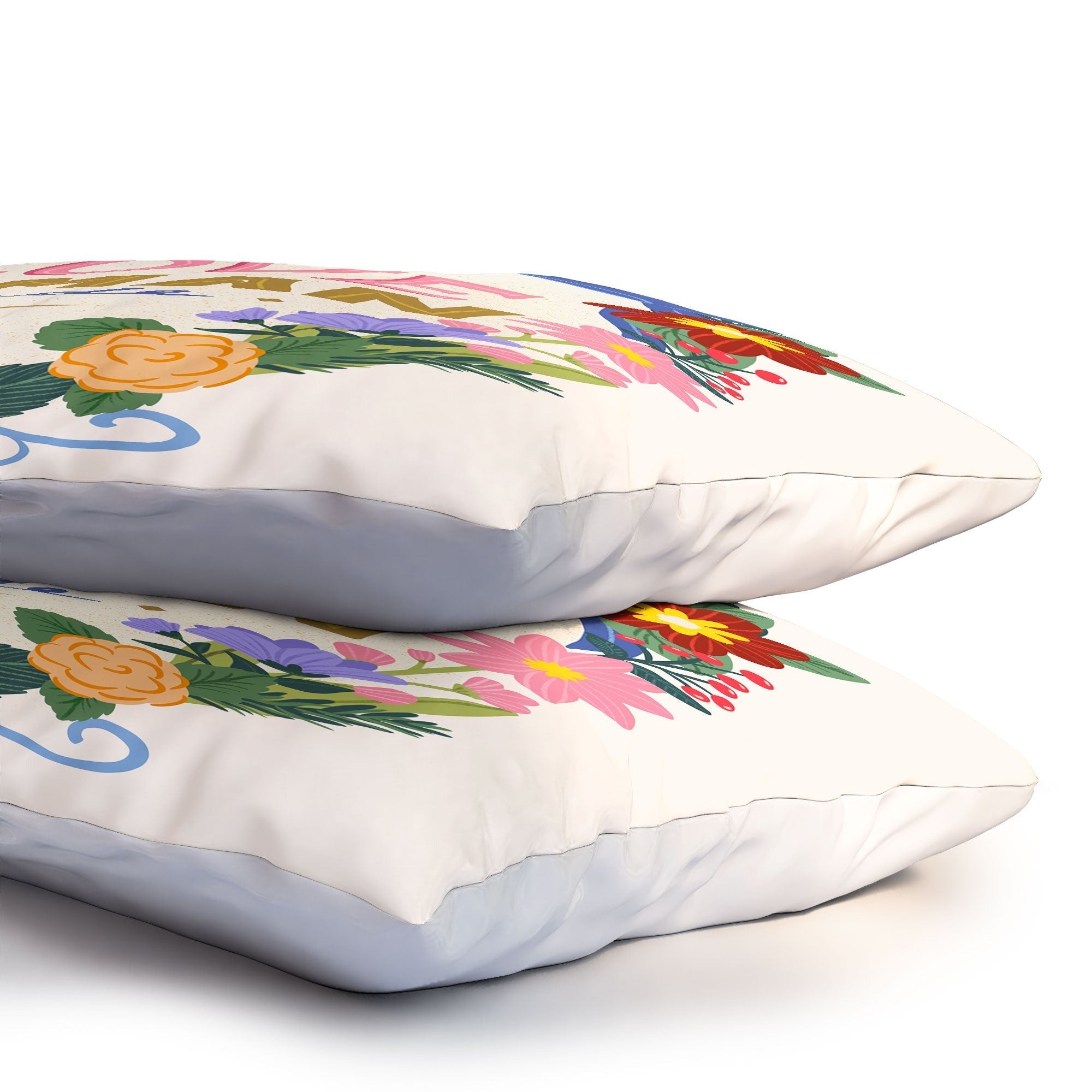 Design by Spark Love Human Made Floral Wreath Pillow Shams