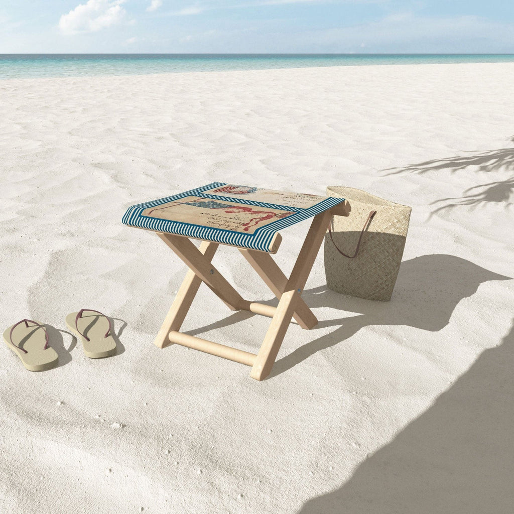 DENY Designs Civil War Envelopes Folding Stool