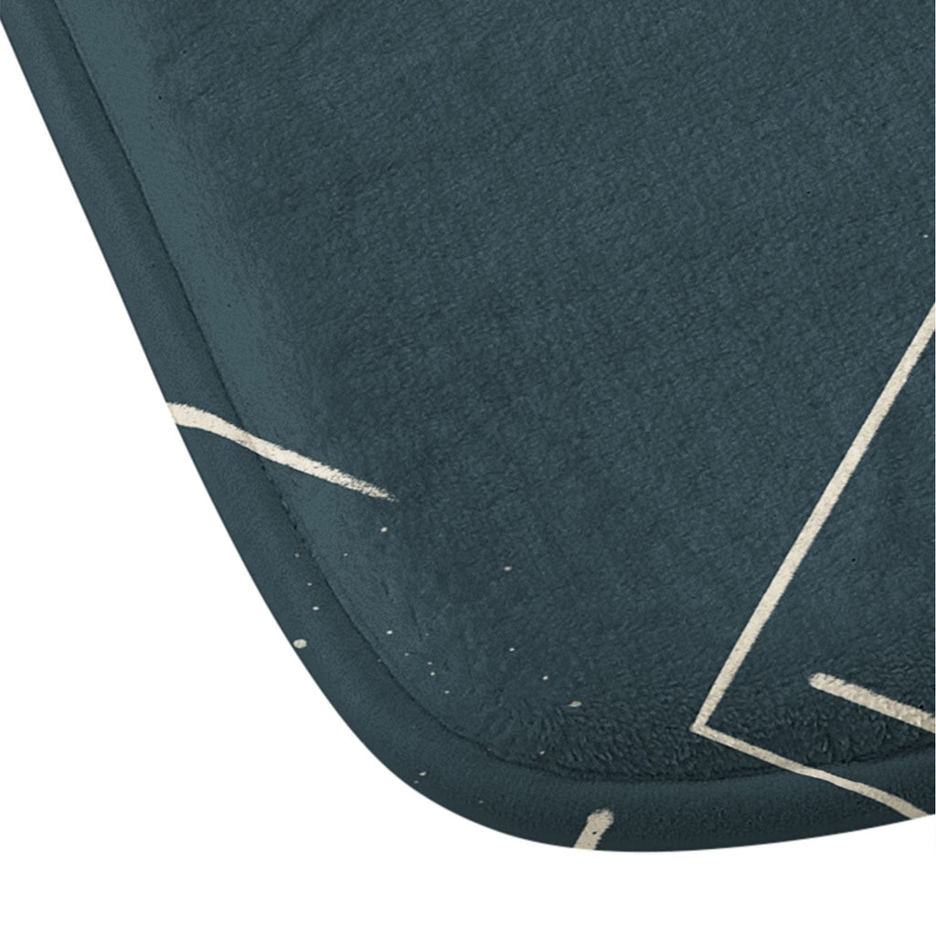 Little Om Starry Web navy Memory Foam Bath Mat