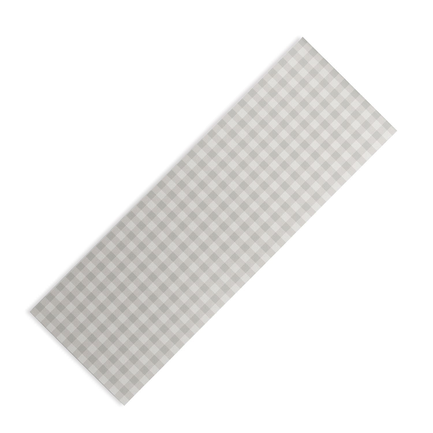 Colour Poems Gingham Plaid Pattern Cloud White Yoga Mat