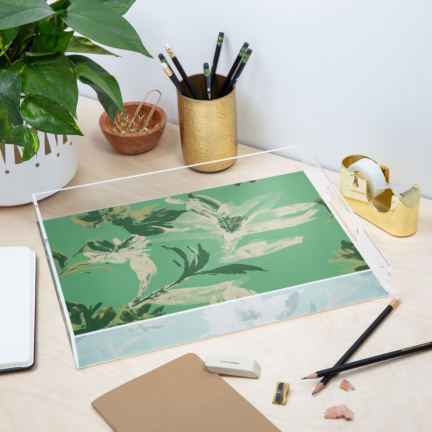 Gabriela Fuente Emma Green Acrylic Tray