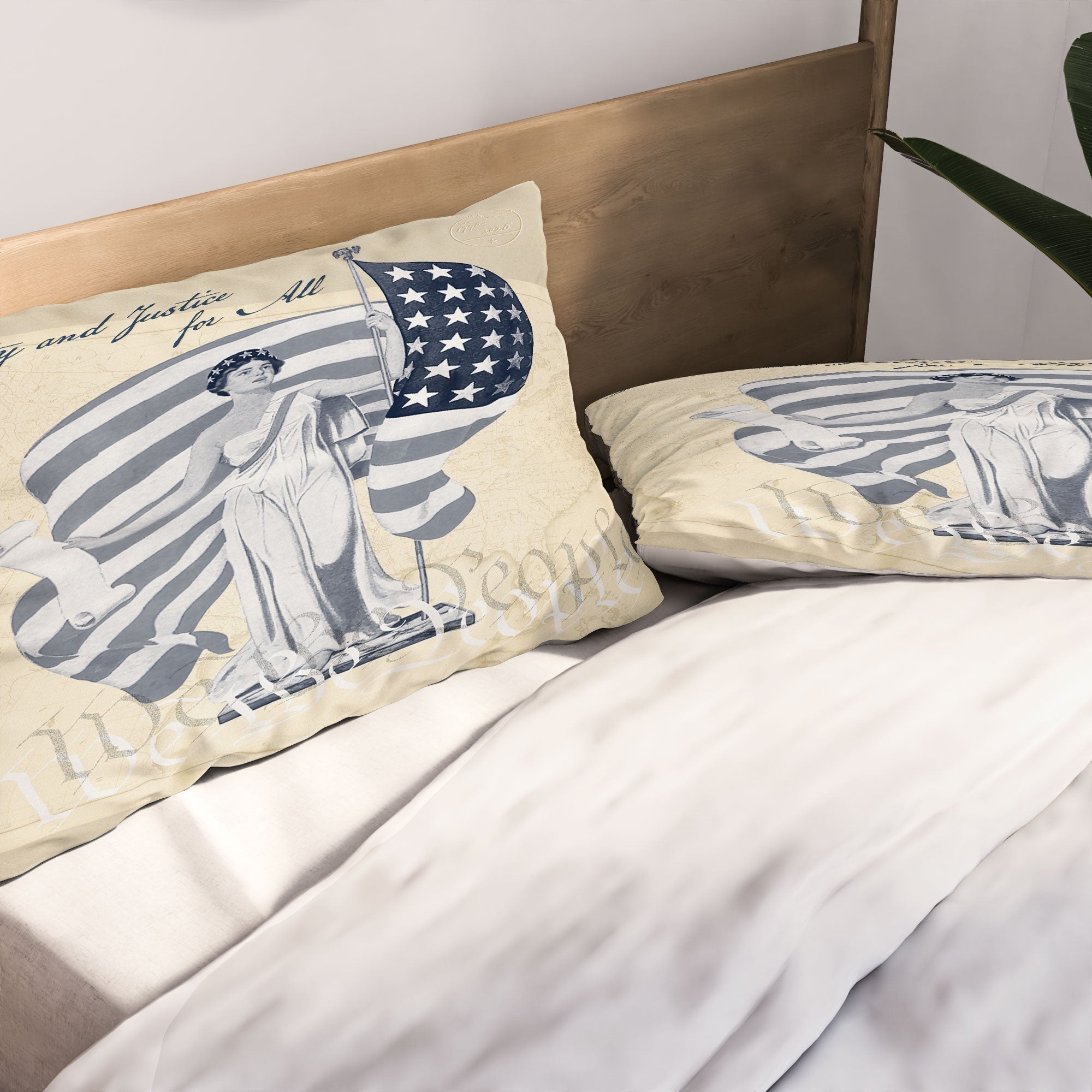 DENY Designs Liberty and Justice Woman Pillow Shams