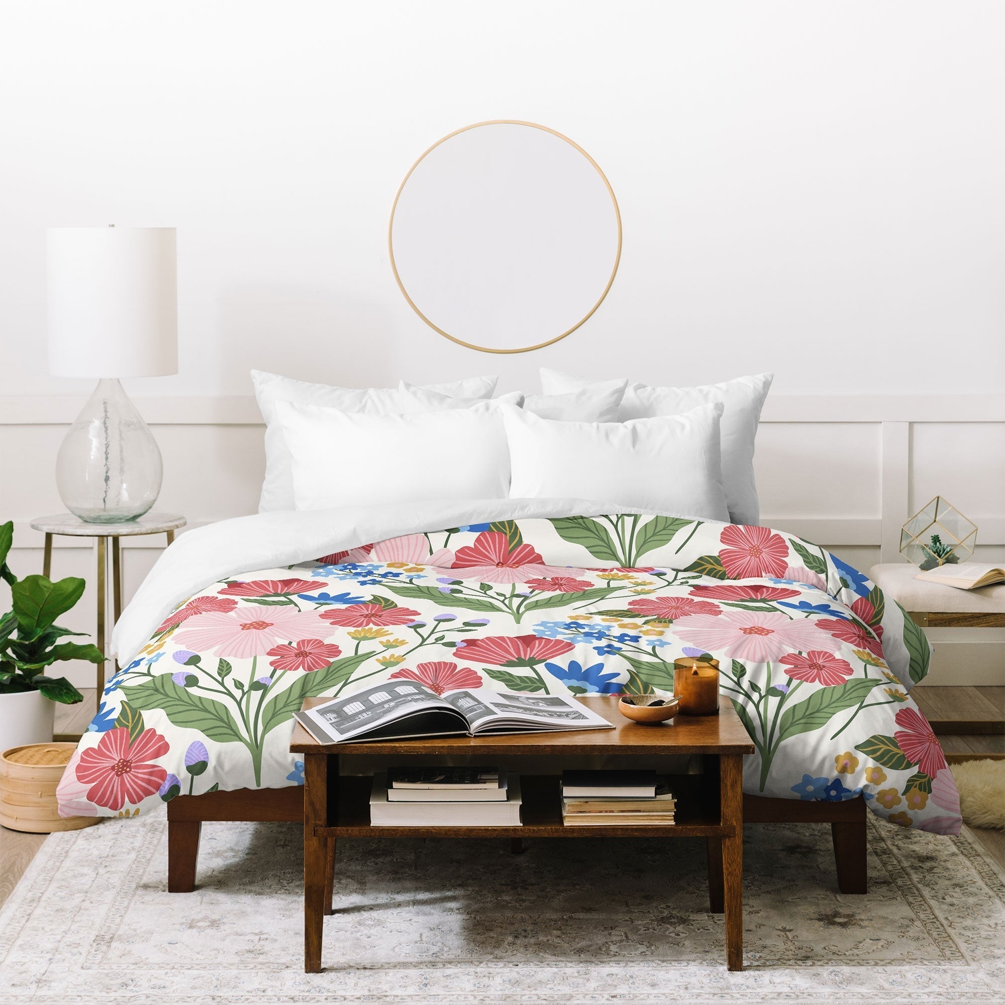 Design by Spark Wild Bloom Flowers Duvet Cover