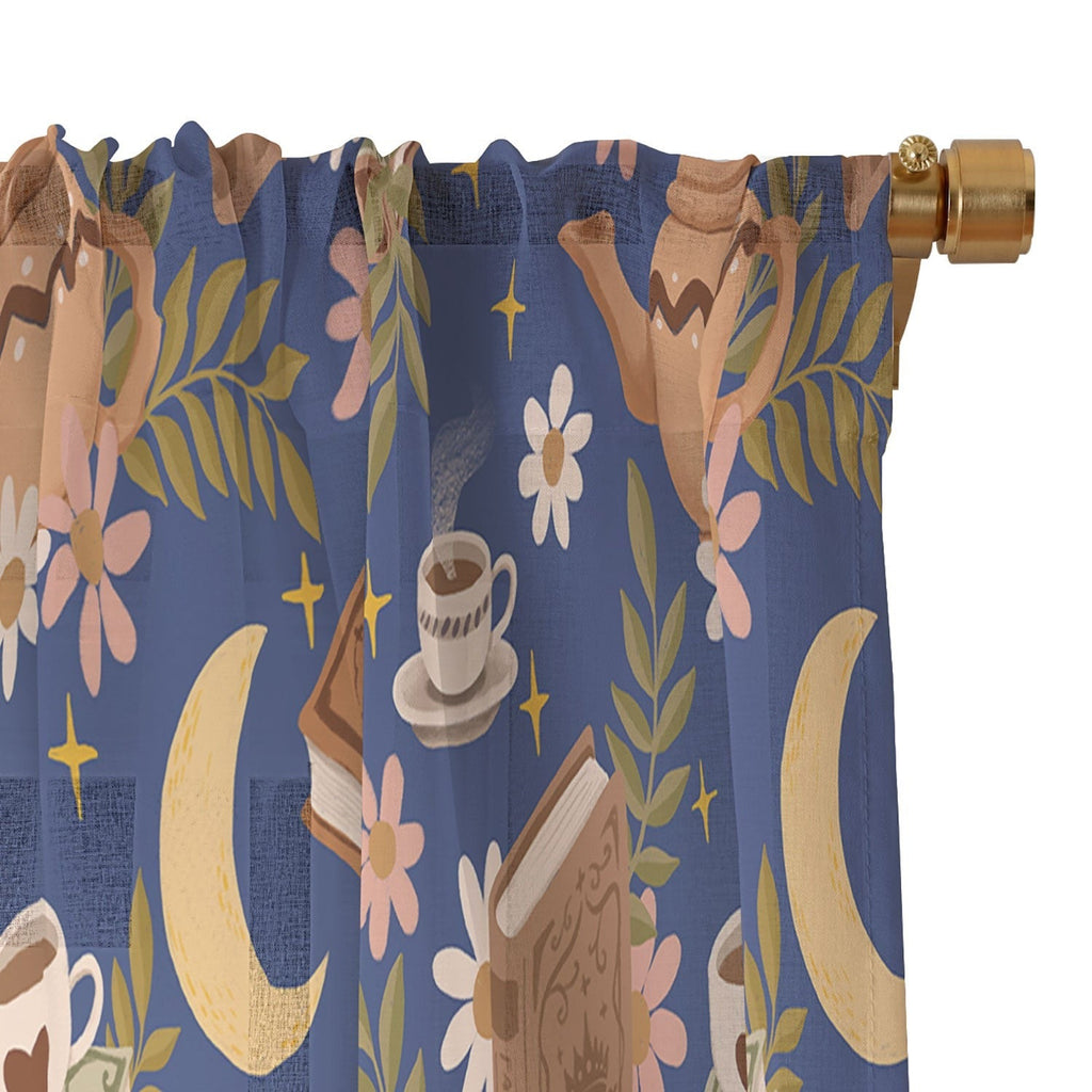 Avenie Moonlit Reading Nook II Sheer Non Repeat