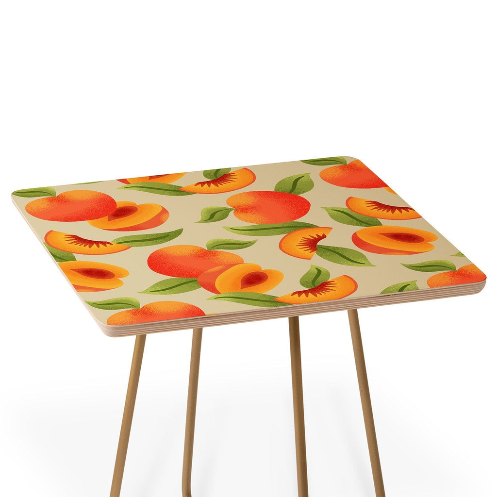 Jessica Molina Peach Pattern Side Table