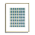 Marta Barragan Camarasa Country Style Checks Metal Framed Art Print