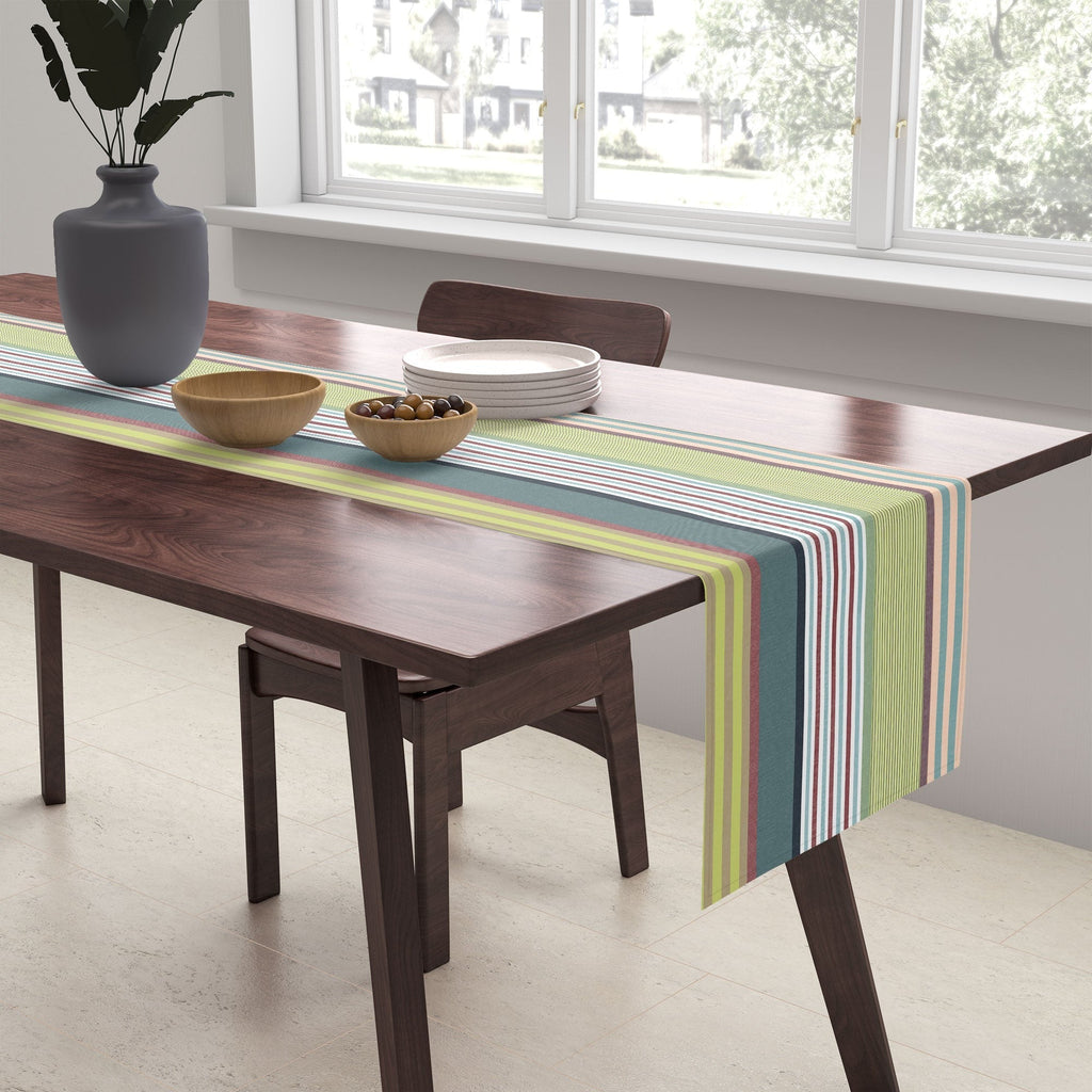 Marta Barragan Camarasa Colorful Stripe Delight Table Runner