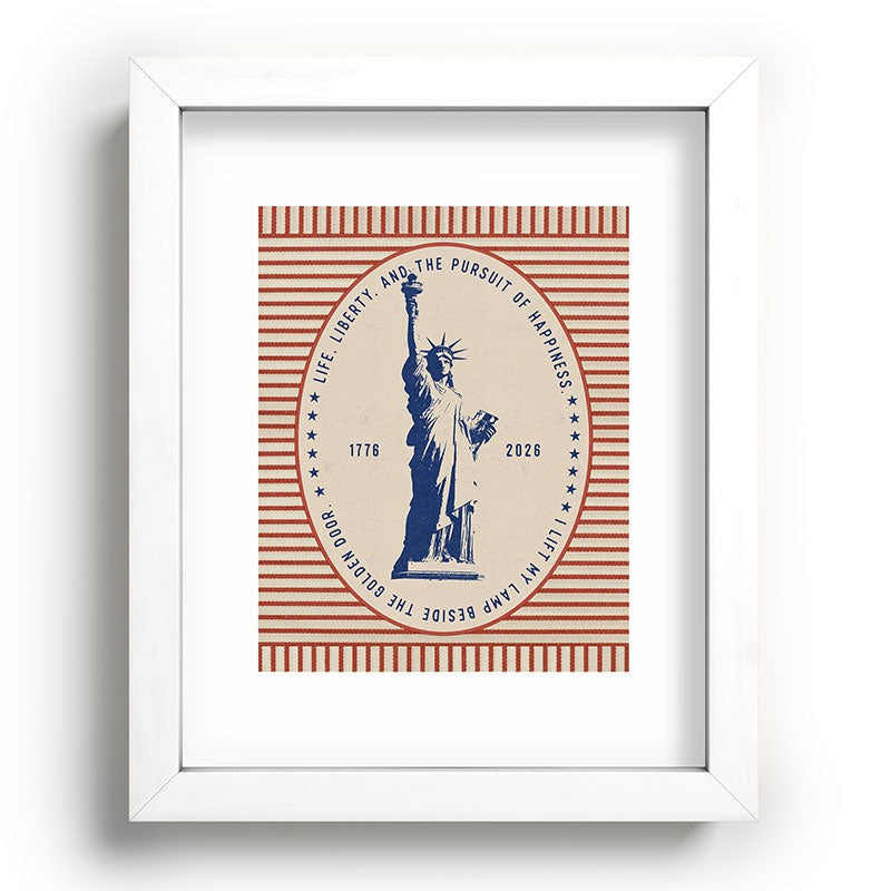 DENY Designs Life Liberty Recessed Framing Rectangle
