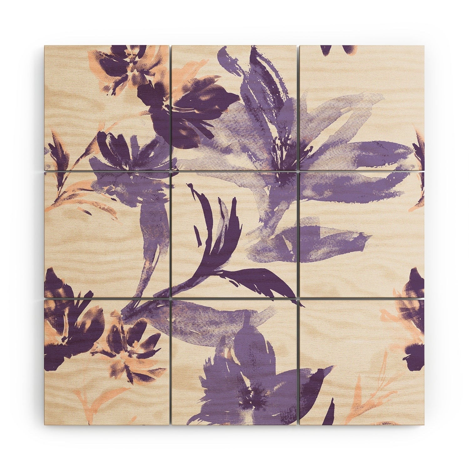 Gabriela Fuente Emma Classic Floral Wood Wall Mural