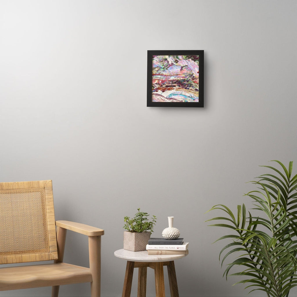 83 Oranges Sequin Haze Framed Wall Art