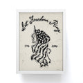 DENY Designs Let Freedom Ring Block Framed Mini Art Print