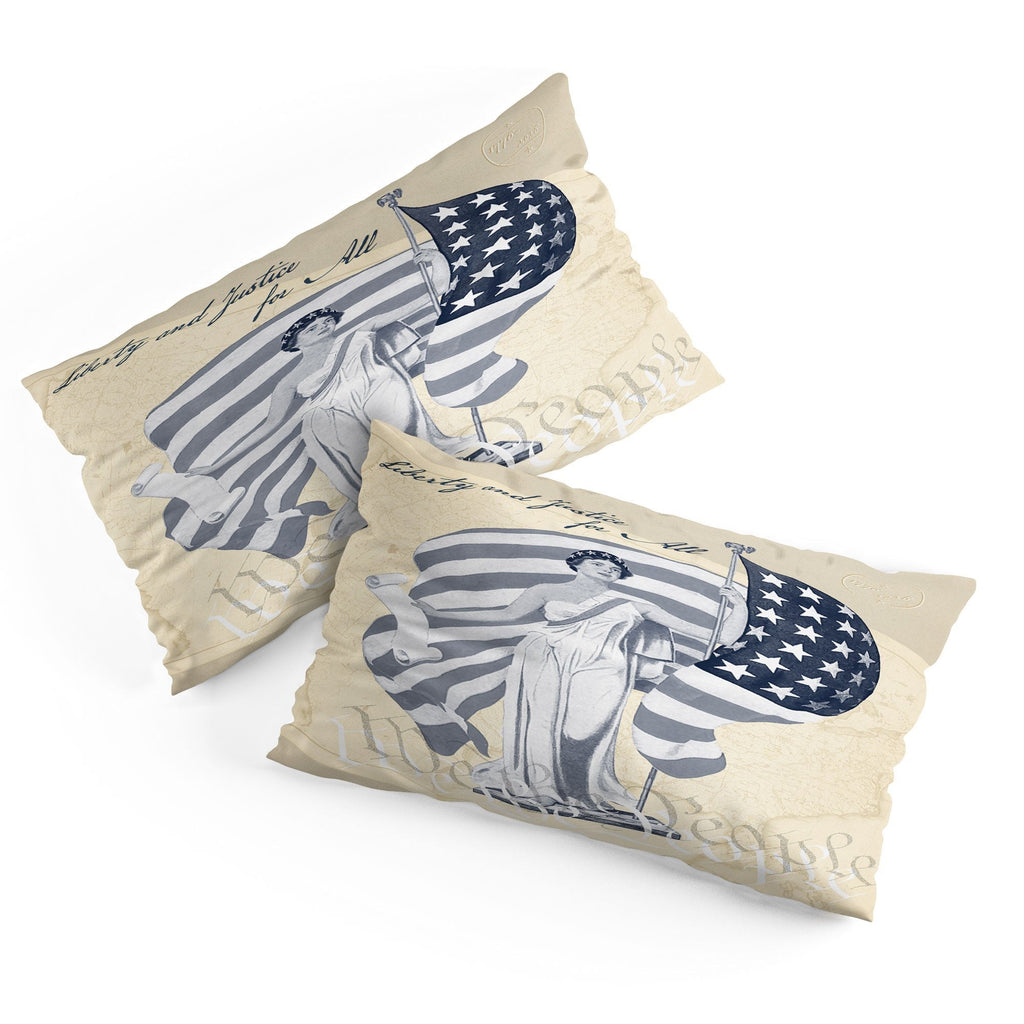 DENY Designs Liberty and Justice Woman Pillow Shams