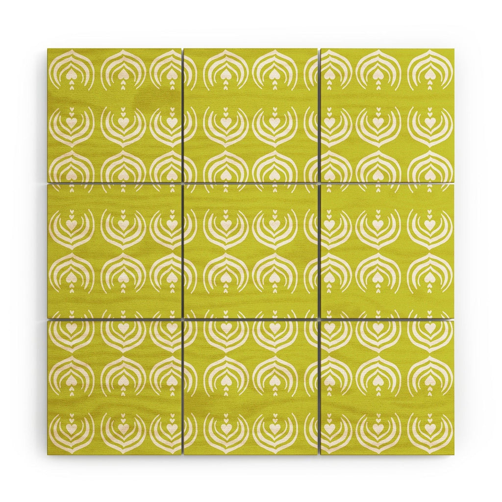 Design by Spark Matcha Latte Art Wood Wall Mural