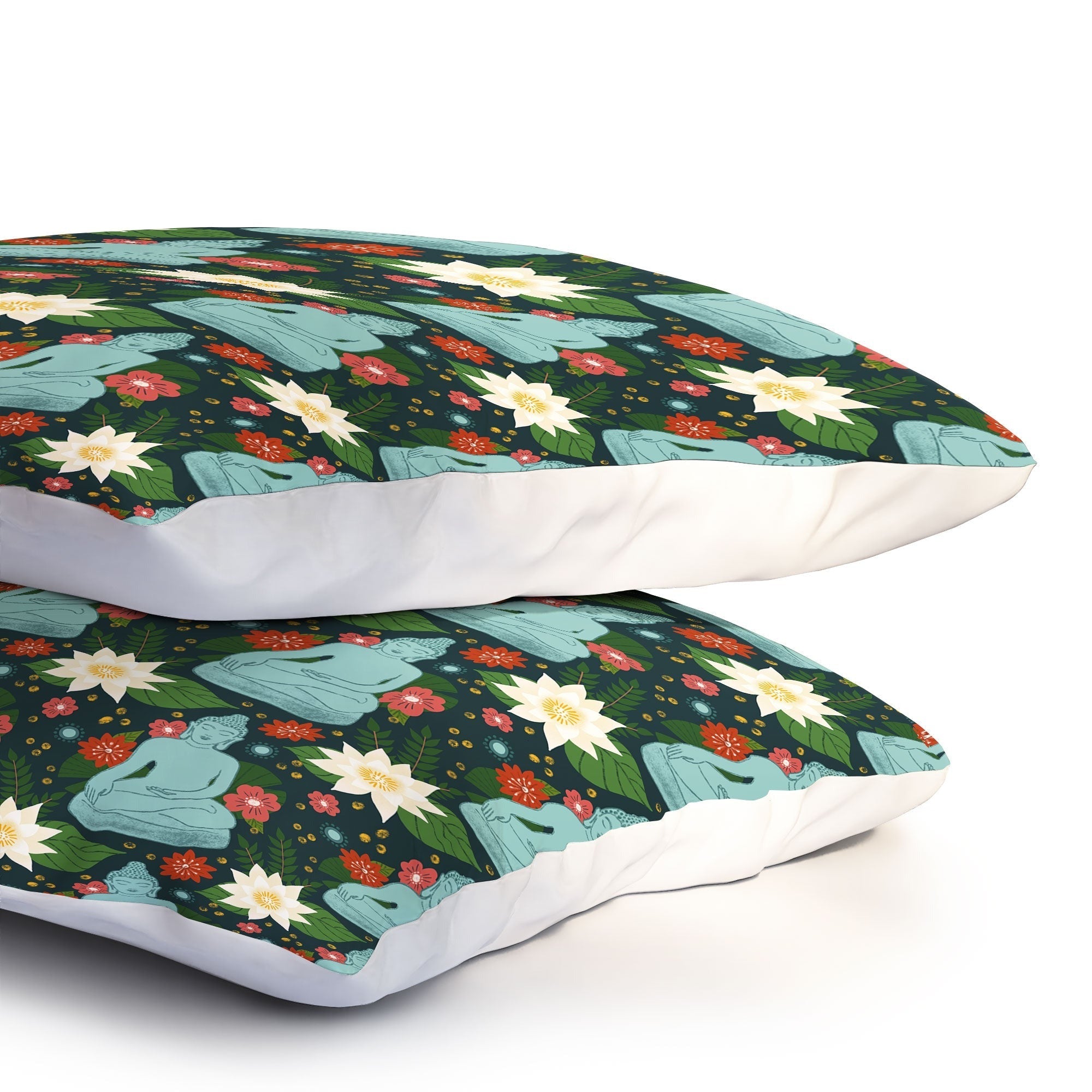 Design by Spark Meditating Lotus Buddha Pillow Shams