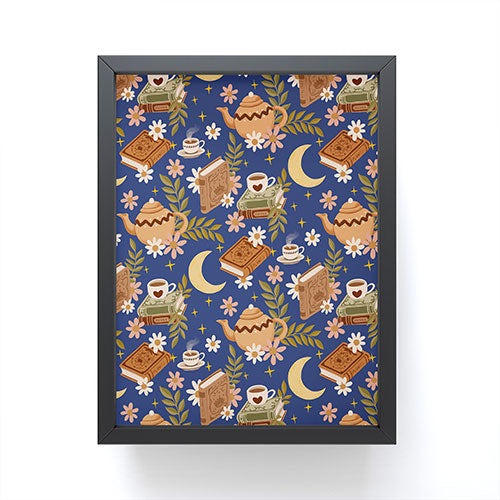 Avenie Moonlit Reading Nook II Framed Mini Art Print