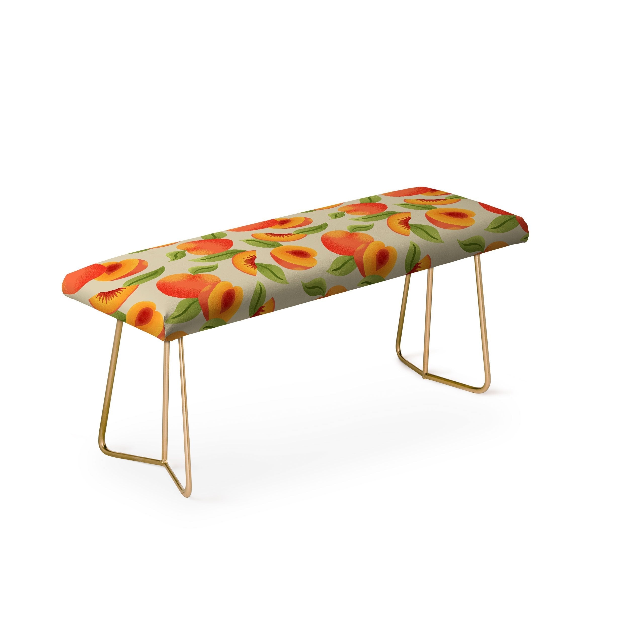 Jessica Molina Peach Pattern Bench
