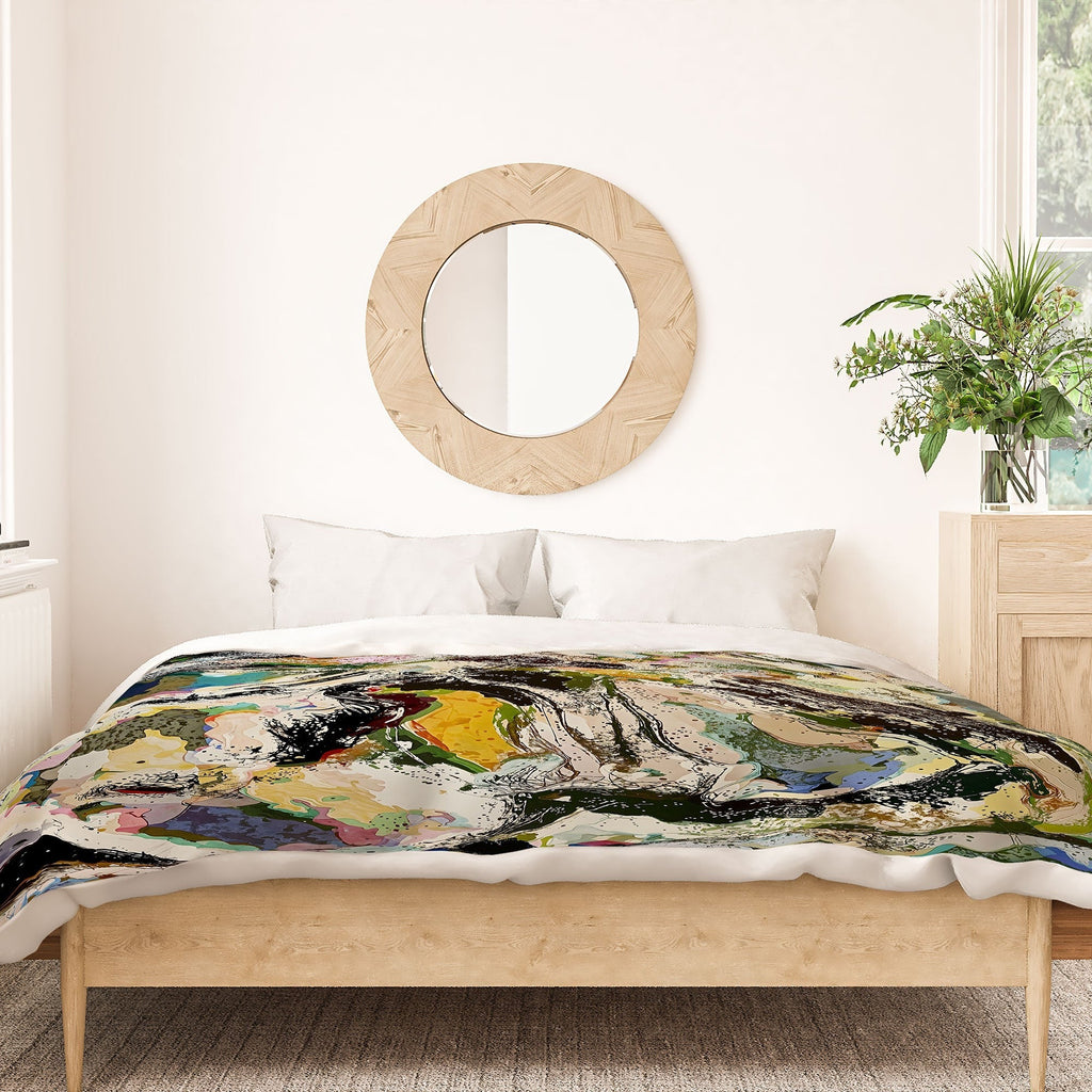 83 Oranges Echoes Beneath the Surface Duvet Cover