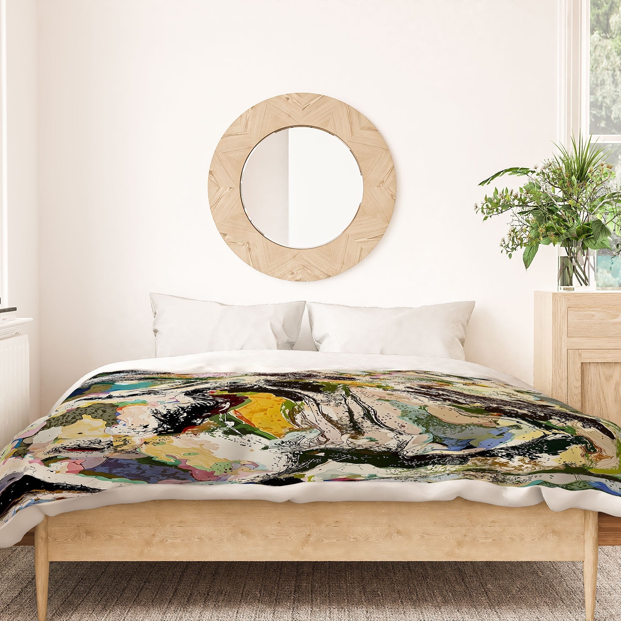 83 Oranges Echoes Beneath the Surface Duvet Cover