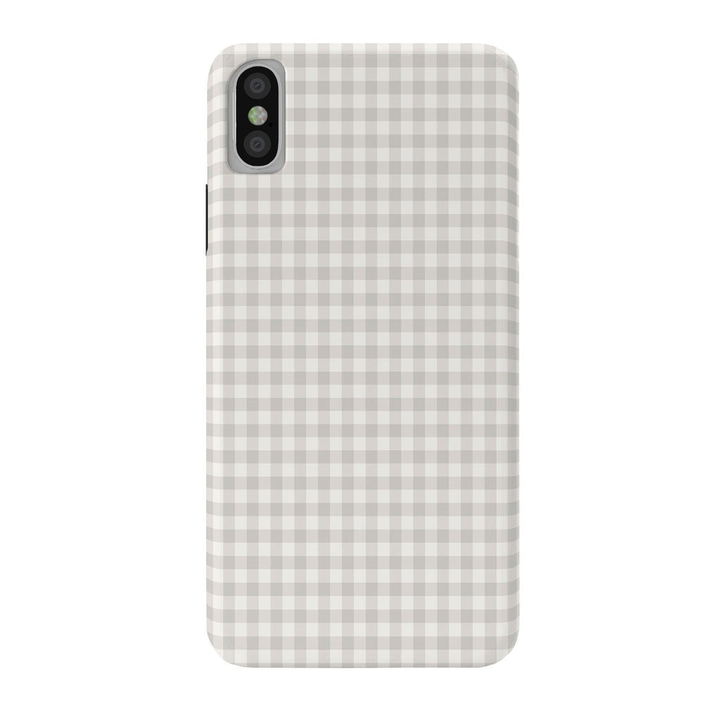 Colour Poems Gingham Plaid Pattern Cloud White Phone Case