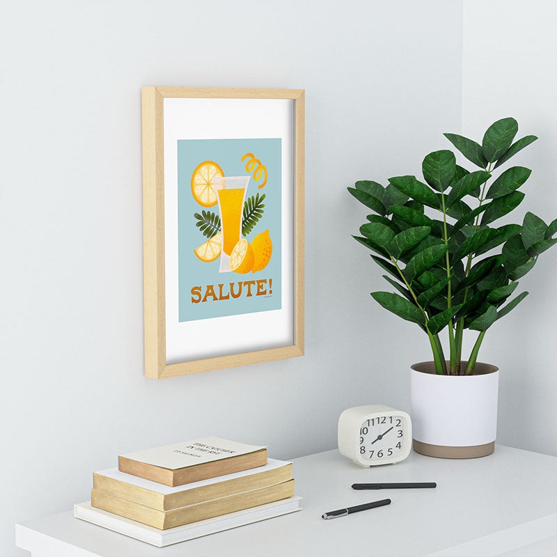 Jessica Molina Limoncello Cocktail Recessed Framing Rectangle