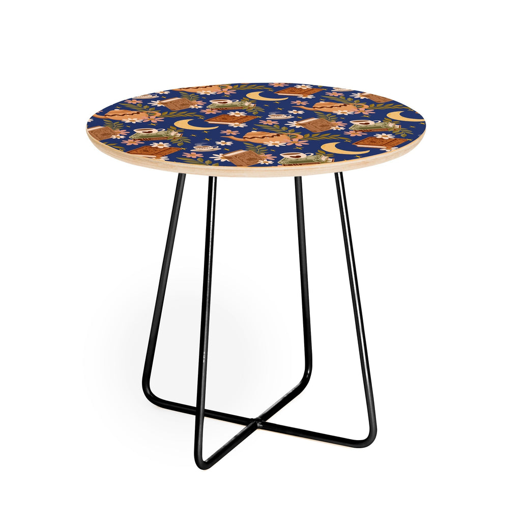 Avenie Moonlit Reading Nook II Round Side Table