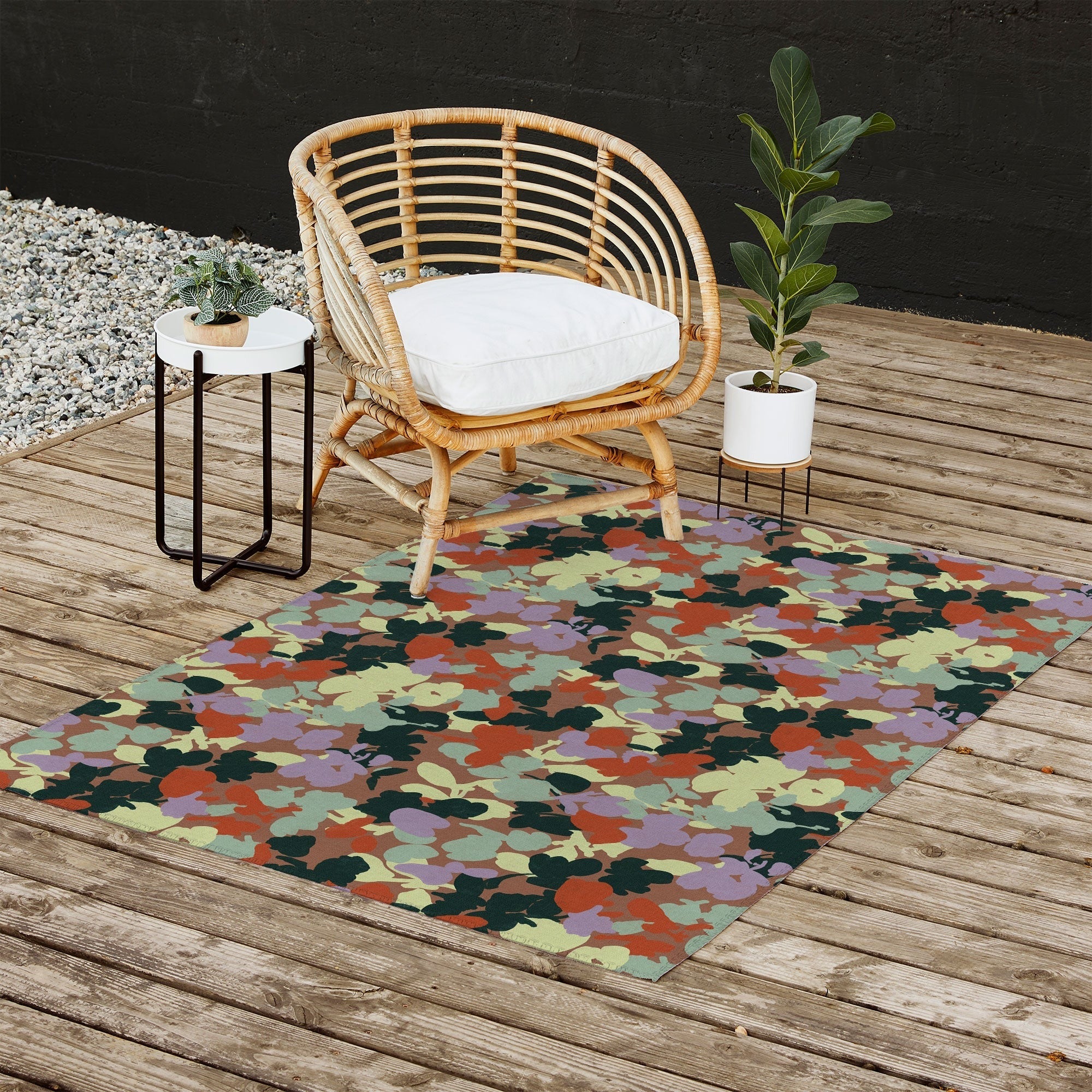 Marta Barragan Camarasa Retro Bloom Medley Outdoor Rug