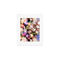 Ninola Design Botanic Retreat Ombre Abstract Watercolor Flowers Pink gold Art Print