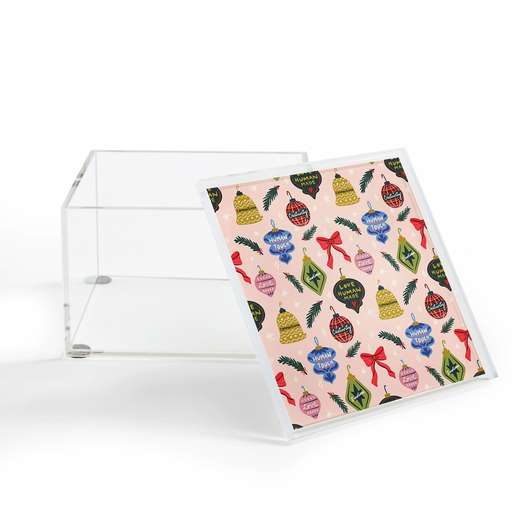 Design by Spark Love Human Made Christmas Ornaments Acrylic Box