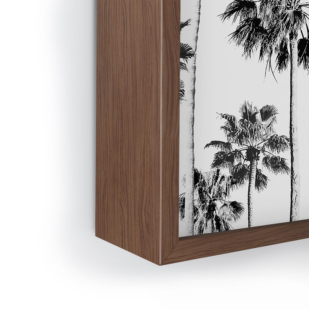 Gal Design Black And White Palms Framed Mini Art Print