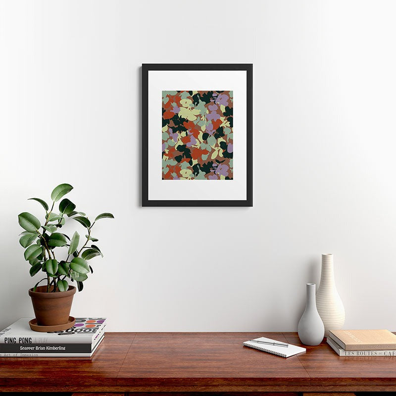 Marta Barragan Camarasa Retro Bloom Medley Framed Art Print