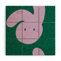 Camilla Foss Pebbles and Rabbit Wood Wall Mural