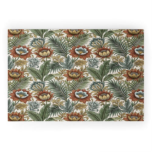 Marta Barragan Camarasa Retro Jungle Garden Welcome Mat