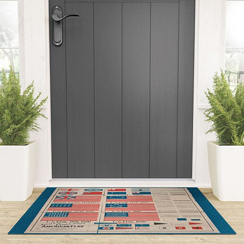 DENY Designs Goff s Evolution of the American Flag Welcome Mat