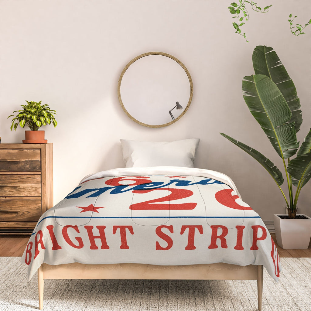 DENY Designs Bright Stars Bright Stripes Comforter