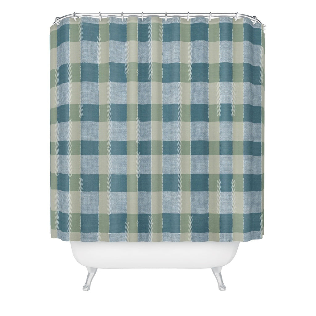 Marta Barragan Camarasa Country Style Checks Shower Curtain