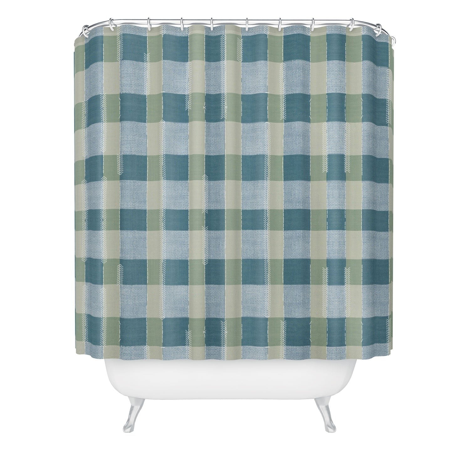 Marta Barragan Camarasa Country Style Checks Shower Curtain
