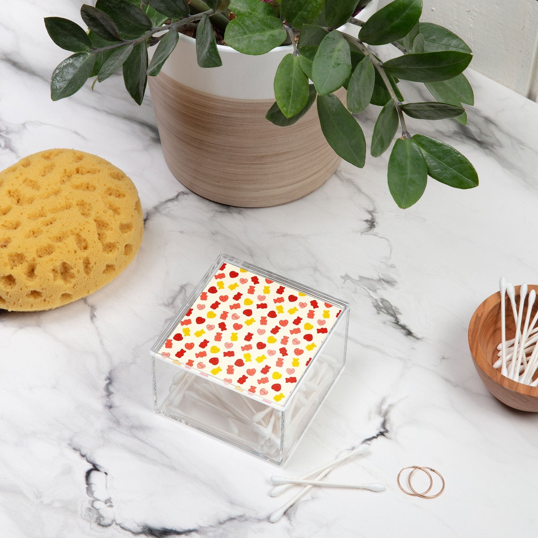 Design by Spark Gummy Bears and Candy Hearts Valentines Acrylic Box