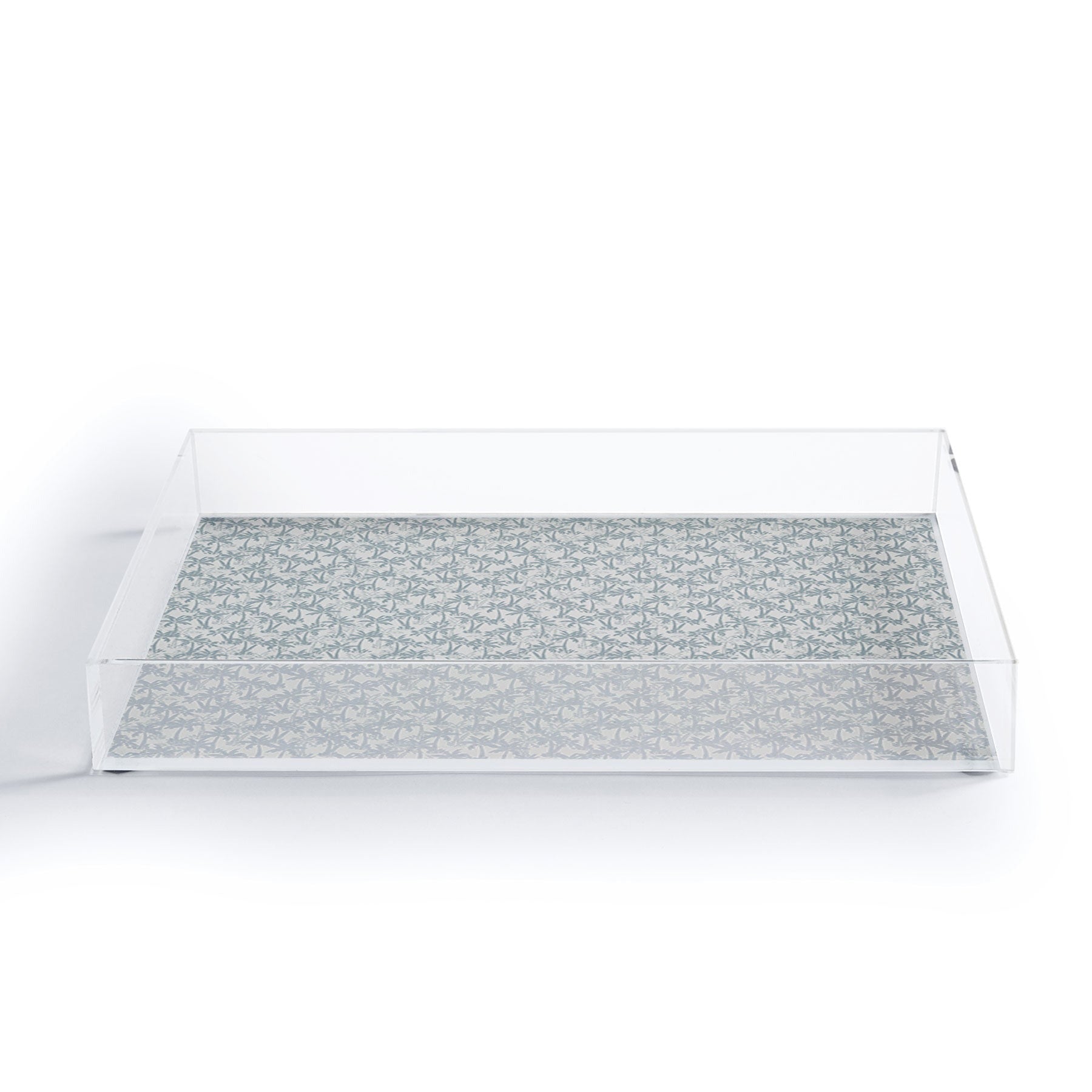 CoastL Studio Palm Forest Coastal Blue Acrylic Tray