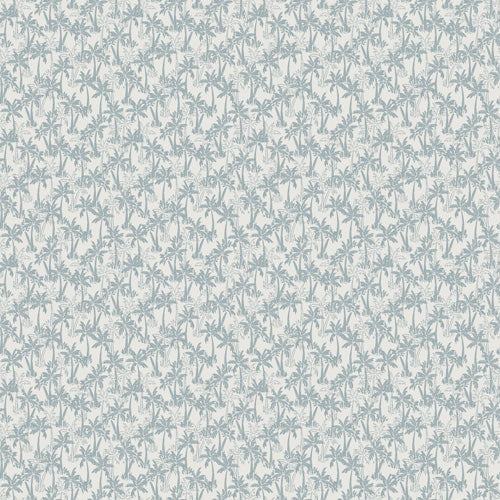 CoastL Studio Palm Forest Coastal Blue Shower Curtain
