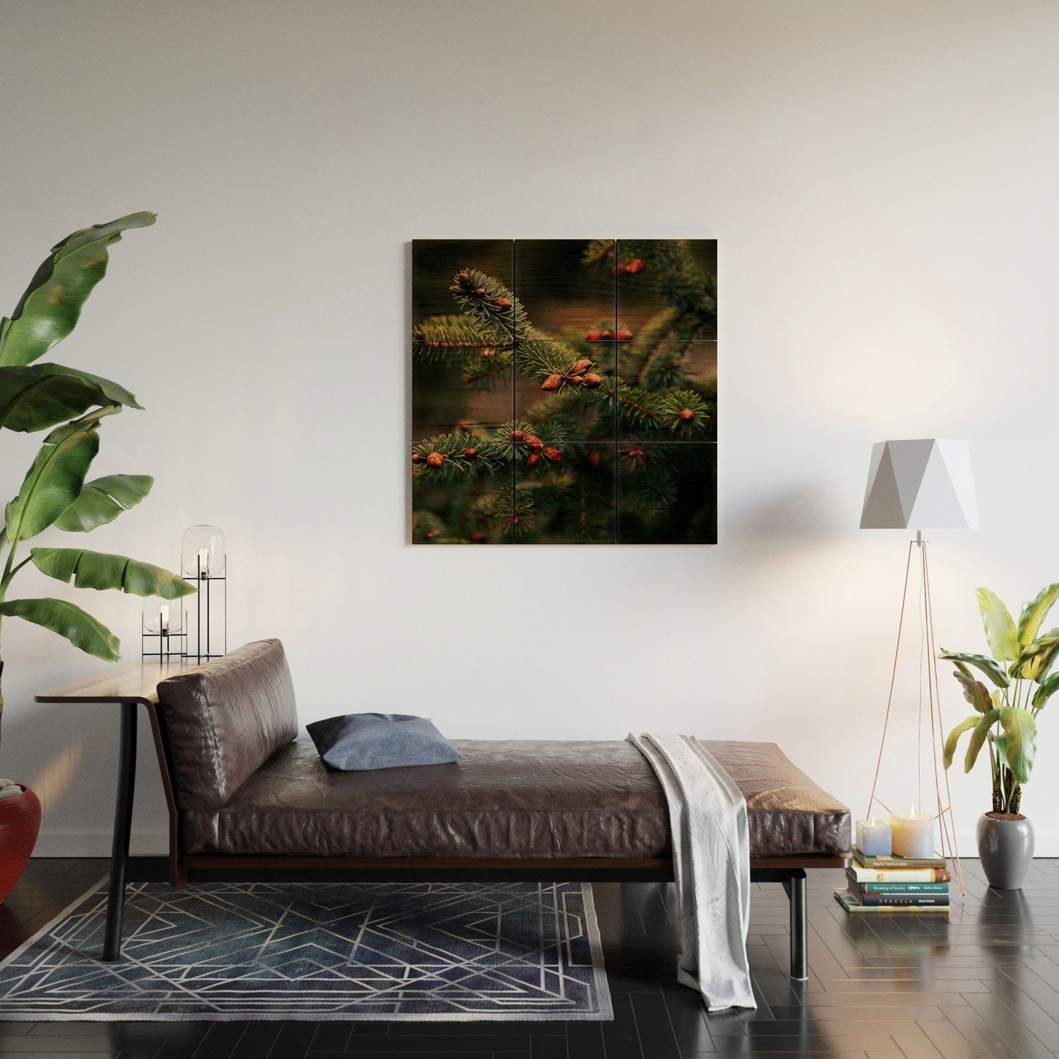 Hannah Kemp Spruce Tips Wood Wall Mural