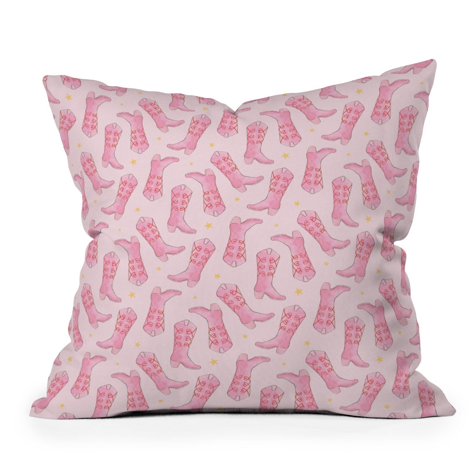 Love_Ryming Stars and Boots Outdoor Throw Pillow