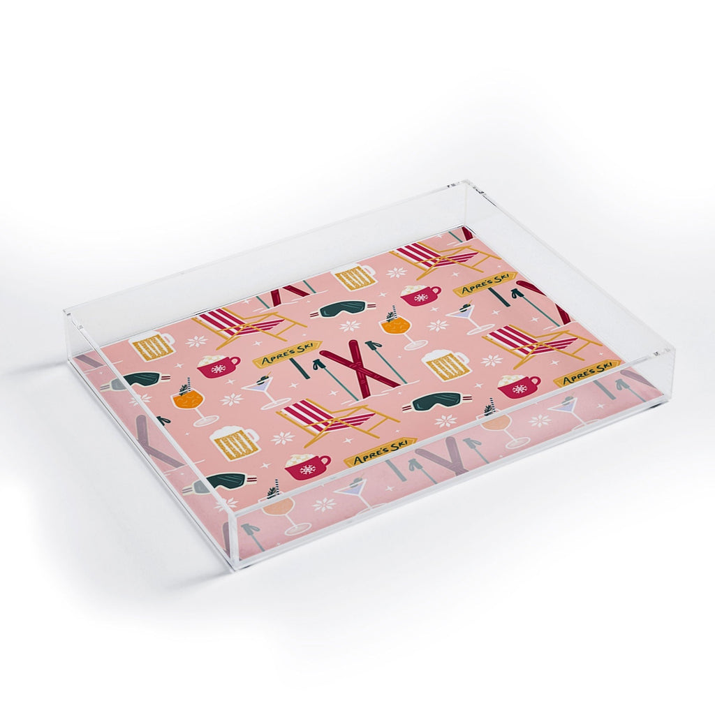 Design by Spark Apres Ski Holiday Acrylic Tray