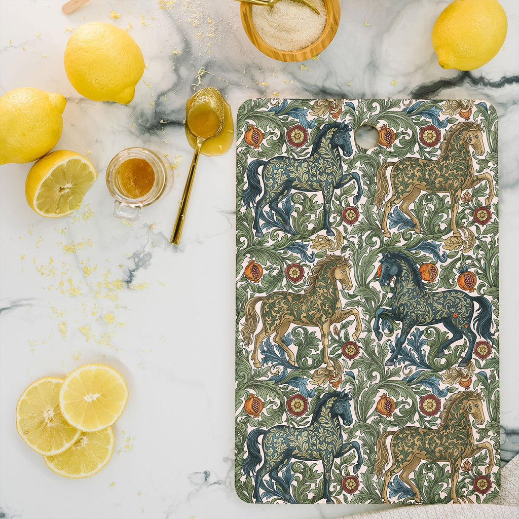 Marta Barragan Camarasa Renaissance Horse Garden Cutting Board Rectangle