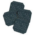 Little Om Starry Web navy Coaster Set