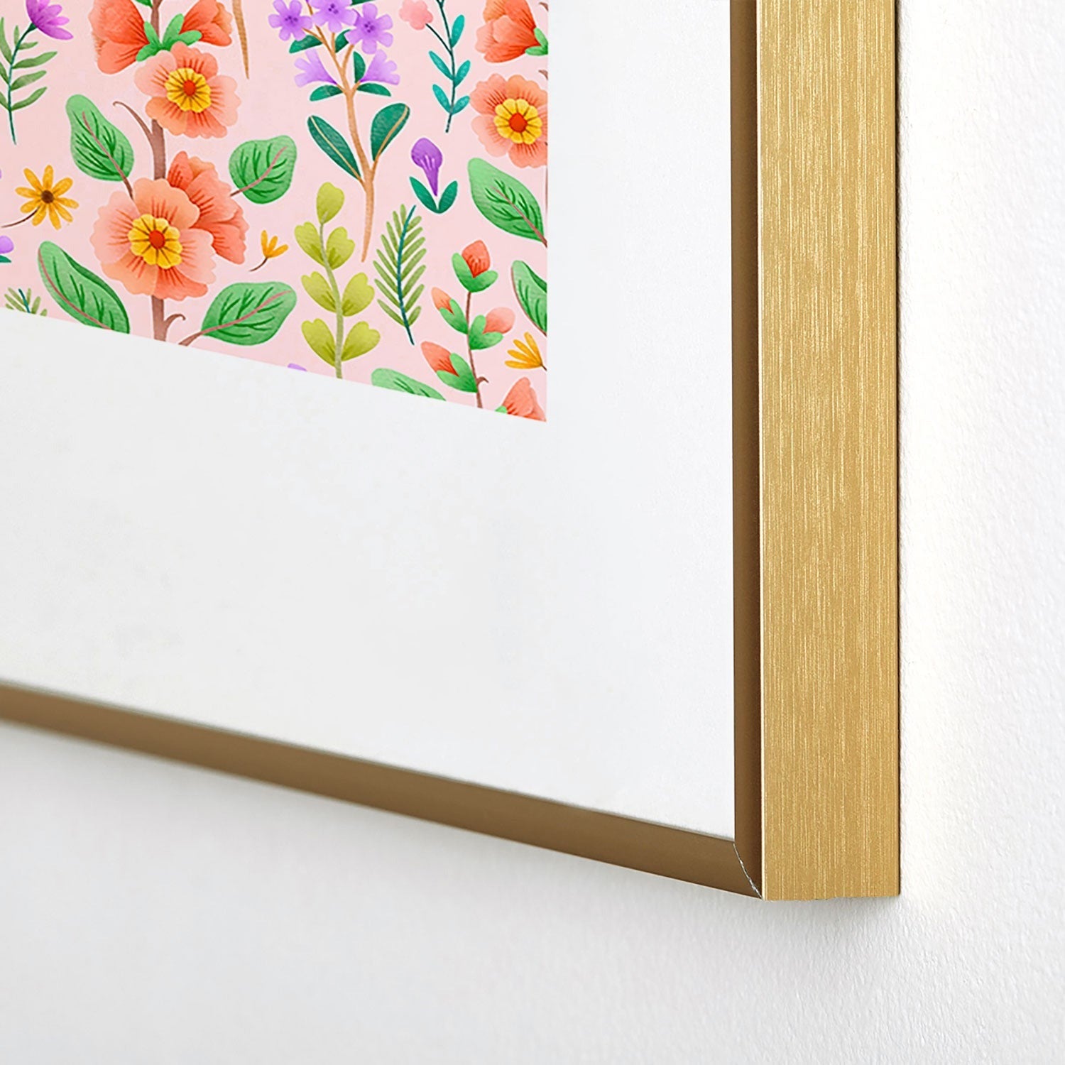 Pimlada Phuapradit Ditsy Spring Floral Metal Framed Art Print