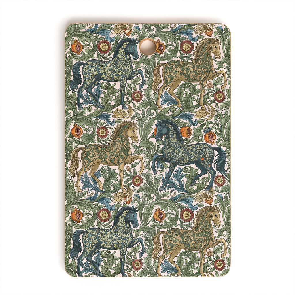 Marta Barragan Camarasa Renaissance Horse Garden Cutting Board Rectangle