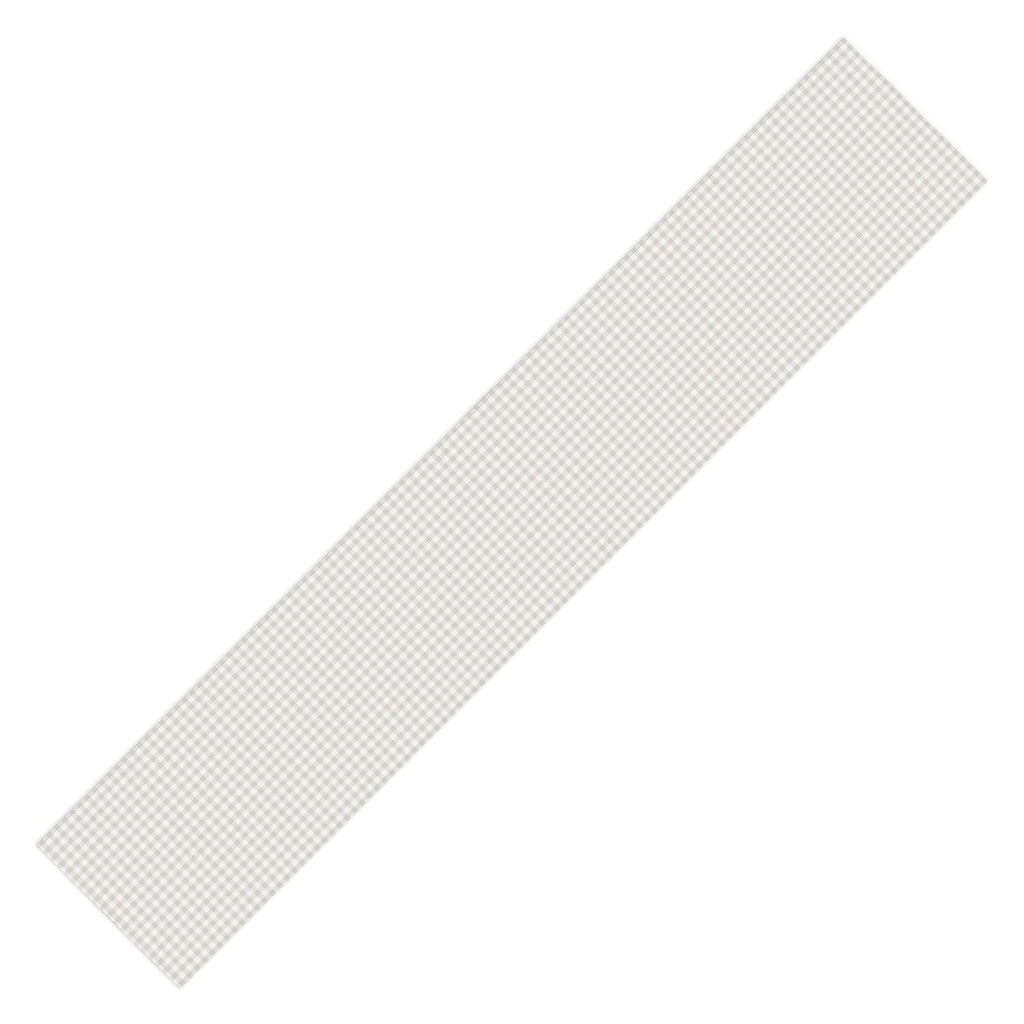 Colour Poems Gingham Plaid Pattern Cloud White Table Runner